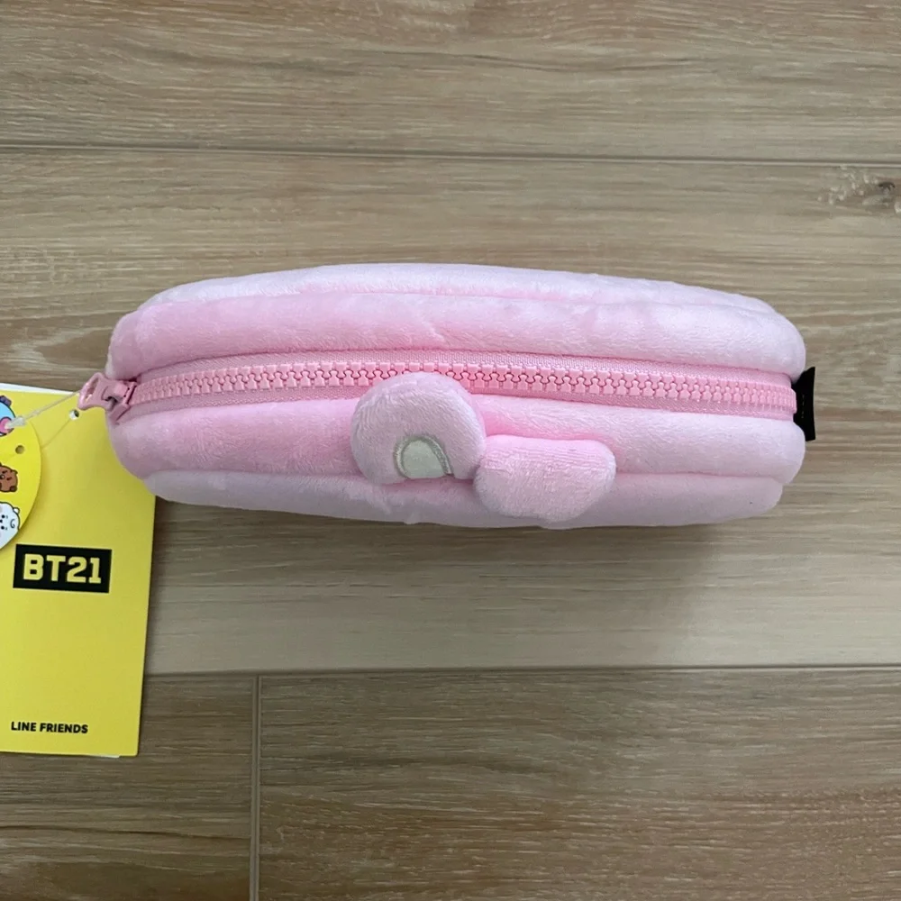 BTS BT21 Line Friends Baby Cooky Plush Zippered Pencil Bag - Picture 2 of 5